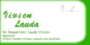 vivien lauda business card
